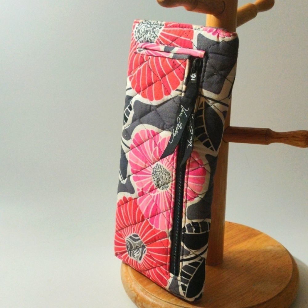 Vera Bradley Pink and‎ Grey Elegant Clutch